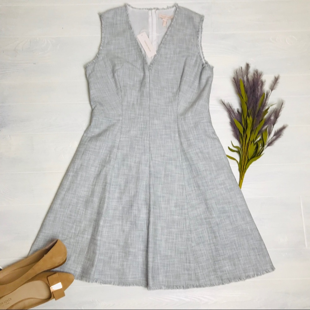 Rebecca Taylor Woven Fringed Dress